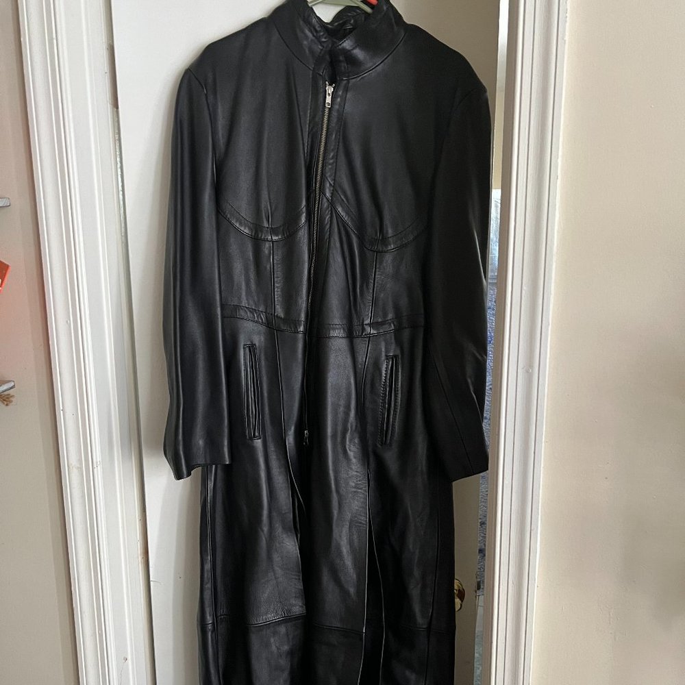 Gothic leather coat